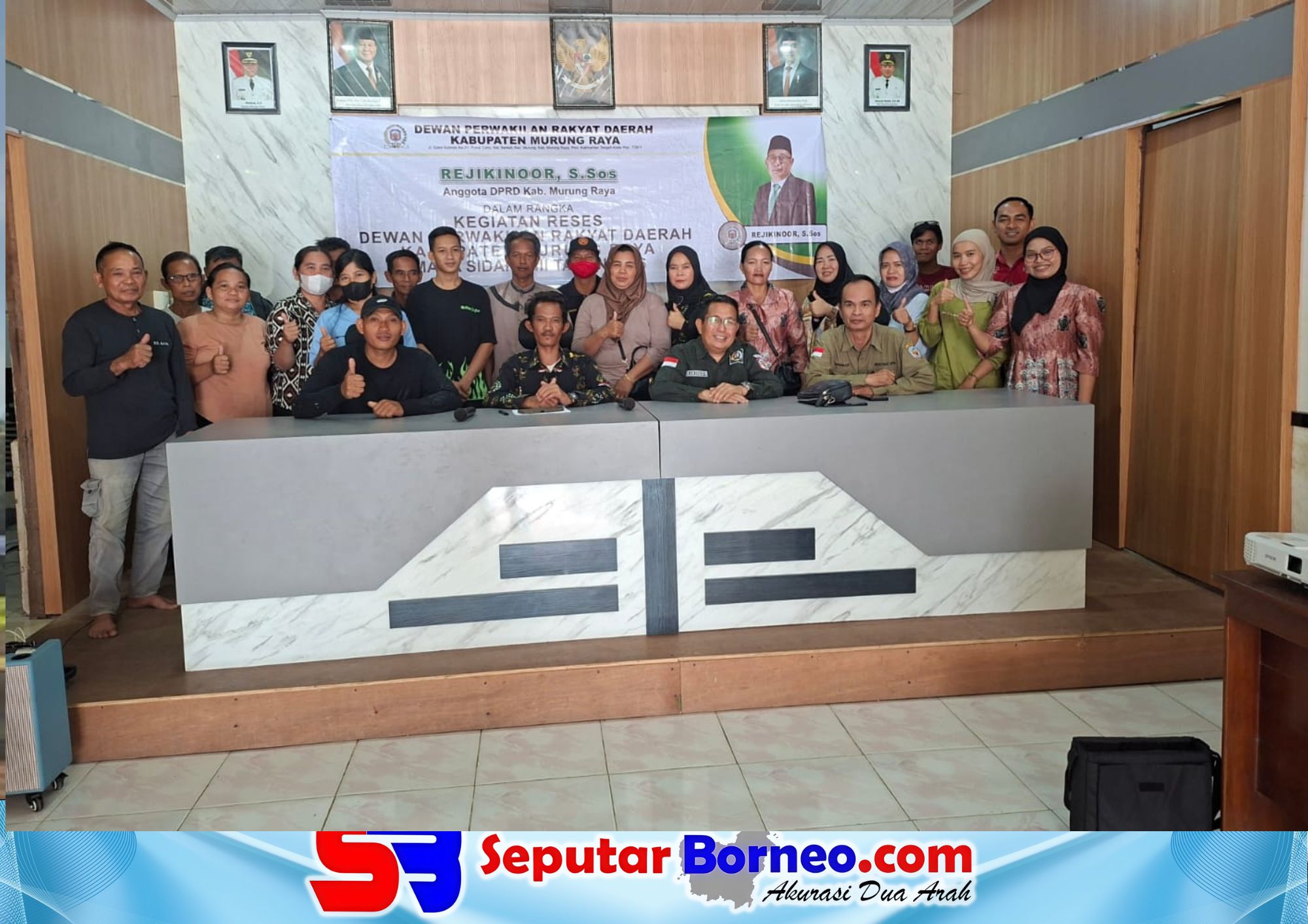 Ketua Komisi I DPRD Murung Raya dari Fraksi Partai Persatuan Pembangunan (PPP), Rejikinoor, S.Sos., yang melaksanakan reses perorangan di sejumlah wilayah Dapil I, meliputi Kecamatan Murung dan Tanah Siang Selatan.FOTO: ISTIMEWA/SB